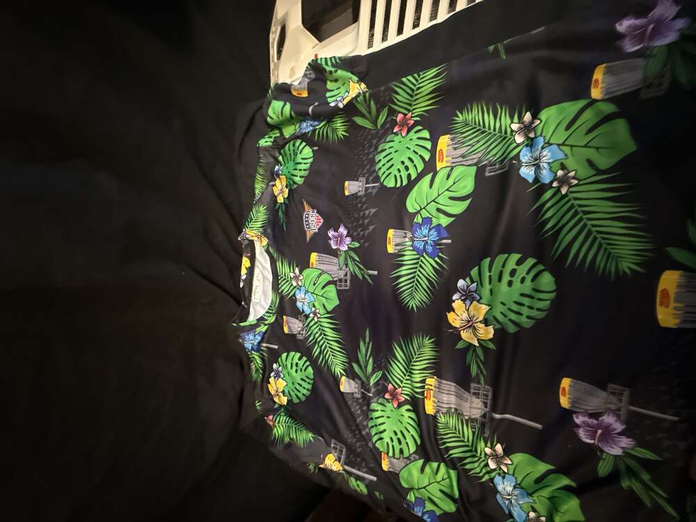 Savage Apparel Co Men's 2XL Tropical Disc Golf Hawaiian Shirt